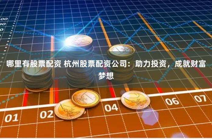 哪里有股票配资 杭州股票配资公司：助力投资，成就财富梦想
